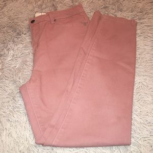 Dusty rose jeans forever 21 jeans
